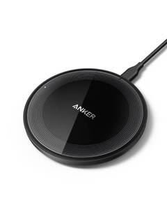 lot 14591 image: Anker 315 Wireless Charger (Pad), 10W Max Fast Charging - Compatible with iPhone 151413 Series, Samsung S22, AirPods, Samsung Buds, Google Buds, and More - Wall Charger Not Included