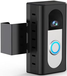 lot 14596 image: QIBOX Anti-Theft Video Doorbell Mount Compatible with RingBlink Wireless Video Doorbell 433 Plus21(2020 Release), Adjustable No-Drill Mounting Bracket Wedge Adapter Holder Accessories