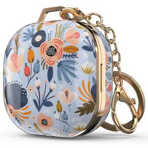 lot 71048 image: wenew case for Galaxy Buds FEGalaxy Buds 2 ProGalaxy Buds ProGalaxy Buds 2 Galaxy Buds Live, Cute Patterned Hard Shell with Clip for Women Men (Blue)