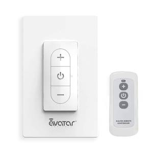 lot 71052 image: Smart Dimmer Switch with Remote Control, Avatar Controls Wi-Fi Light Switch Compatible with Alexa Google Home Assistant, in Wall, No Hub Required, Single Pole, Neutral Wire Needed