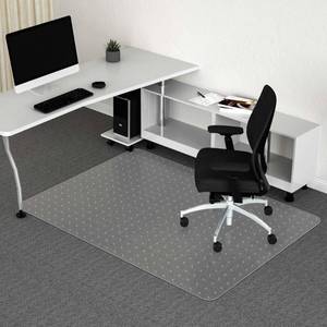lot 14273 image: Naturei Office Chair Mat for Carpeted Floor, 48�� x 60�� Large Floor Protector Mat, Easy Glide Rolling Plastic Floor Mat, Desk Floor Mat for Home, Office (Rectangle)