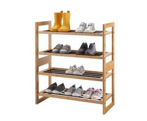 lot 14277 image: TRINITY EcoStorage  Bamboo &amp Metal Shoe Rack&nbsp