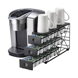 lot 14563 image: Flagship K Cup Holder 3 Tier Coffee Pod Holder for K Cup Organizer Save Space Countertop Kitchen (42 Pods Capacity)