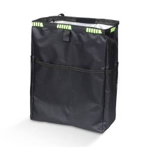 lot 14612 image: Car Trash Can, Car Trash Bag Hanging, 3.5 Gallons Ultra Large Capacity Car Organizer and Storage with Adjustable Straps, Leakproof Lining and Spring Frame Closure for Interior Car Stuff Storage