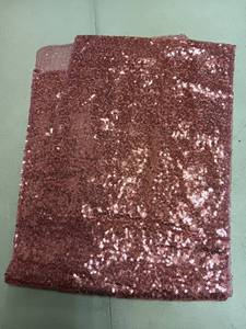 lot 15101 image: 12 x 72 inches Light Pink Sequin Table Runner, Glitter Table Runner for Birthday Party Supplies Decorations Wedding Bachelorette Holiday Celebration Bridal Shower Baby Shower (1 Pack)