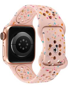 lot 15119 image: W-RARA Sport Band Compatible with Apple Watch Band 3840414244454649mm for Women Men, made from Recycled Plastic - Soft Breathable Strap for iWatch Series 10 SE 9 8 7 6 5 4 3 2 1 Ultra 1 2