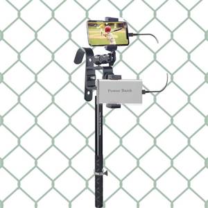 lot 71028 image: VGSION Backstop Camera Mount Cell Phone Fence Mount for iPhone, GoPro Hero 11, Mevo Start for Recording Baseball, Softball and Tennis Games