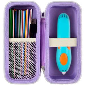 lot 71034 image: GWCASE Case Compatible with 3Doodler Start Essentials for 3D Pen Set for Kids, for 3D Pens Storage Organizer Carrying Holder Fit for 3D Printing Pen, Plastic Refill Blister (Box Only)-Purple
