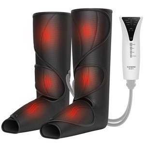 lot 71044 image: QUINEAR Leg Massager with Heat Air Compression Massage for Foot &amp Calf Helpful for Circulation and Pain Relief Muscles Relaxation - Retail $104.87