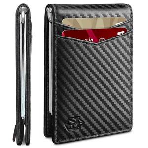 lot 71456 image: Zitahli Wallet for Men-6 Slots ID Window-Mens Wallets-Slim Wallet Classic Spring Money Clip RFID Blocking-Gift for Men