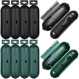 lot 71465 image: Weewooday 10 Pieces Outdoor Extension Cord Cover with Waterproof Seal Safety Protective Cover Cord Plug Protector Weatherproof Electrical Connection Box for Protecting Outdoor Outlet Plugs Pump Light