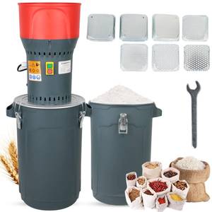 lot 14475 image: DETODDA 15.8 Gallons Corn Grinder Electric Mill, Dry Grain Mill Grinder Electric, Grain Grinder Mill, Cereals Grinder, Farm Home Wheat Grinder for Spice Rice Coffee Feed Flour, 7 Sizes Sieves(60L) - Retail $239.24