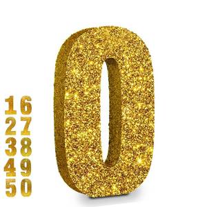 lot 14490 image: Eploger Gold Glitter Numbers Sign 2 Birthday Decorations, Birthday Party Centerpieces for Table Decorations,Anniversary Birthday Table Toppers(7.8 Inch)