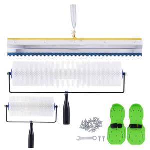 lot 14526 image: Self-Levelling Tool Kit Self Leveling Concrete Tool Kit Cement Floor Construction Tools with Spike Shoes Roller Needle Length 28mm
