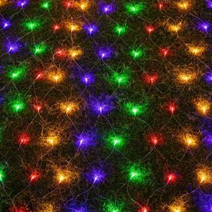 lot 14636 image: AWQ 200 LED 9.8ft x 6.6ft String Lights Net Mesh Lights Christmas Net Lights 8 Modes for Christmas Wedding Party Home Garden Lawn Bushes Indoor Outdoor Decor (9.8ft x 6.6ft, Multicolor)