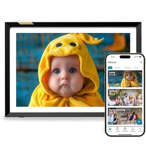 lot 14641 image: Nixplay AI-Enhanced Digital Picture Frame  Stunning HD Touch Screen Display  Perfect Digital Picture Frame for Gifting  Auto-Rotation Feature, Securely Share PhotosVideos via Email or App  10.1 - Retail $139.99