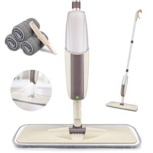 lot 71113 image: Spray Mop for Floor Cleaning, HOMTOYOU Floor Mop with a Refillable Bottle and 3 Washable Microfiber Pads, Dry Wet Spray Mop for Home Kitchen Hardwood Laminate Wood Vinyl Ceramic Tiles Floor Cleaning - Missing Pad