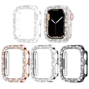 lot 71497 image: Goton 4-Pack Bling Bumper for Apple Watch Series 6 5 4 SE 40mm Case, Women Glitter Diamond Rhinestone Protector Cover for iWatch Accessories 40 mm