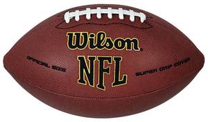 lot 71507 image: Wilson NFL Super Grip Composite Football - Official Size, Brown