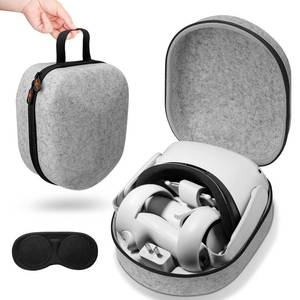 lot 71513 image: sarlar Carrying Case Compatible with MetaOculus Quest 2 and Accessories, Hard Travel Bag for Lightweight and Portable Protection
