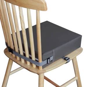lot 14400 image: Toddler Booster Seat for Dining Table, VUEJIC Kids Waterproof Booster Seat, Double Safer Adjustable Straps&Non-Slip Bottom, Portable Travel Chair Cushion (Cream Grey)