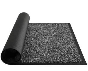 lot 14506 image: Mibao Dirt Trapper Door Mat for Indoor&Outdoor, Black&gray, Washable Barrier Door Mat, Heavy Duty Non-Slip Entrance Rug Shoes Scraper, Super Absorbent Front Door Mat Carpet