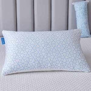 lot 14516 image: Cooling Pillow for hot Sleepers - Queen Pillow for Side and Back Sleeper - Adjustable Bed Pillows - Shredded Memory Foam Cooling Gel Pillow with Extra Fill