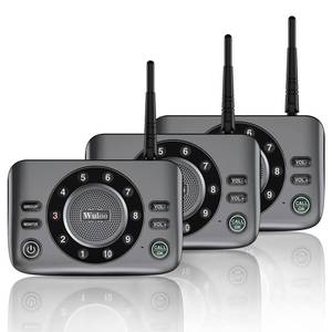 lot 71147 image: Hands-Free Two Way Intercoms Wireless for Home Business, Wuloo Upgrade Audio Intercom System for Elderly, Full Duplex Room to Room Intercom with 5280 ft Range Clear Sound Anti-Interference, 3-Pack - Retail $122.27