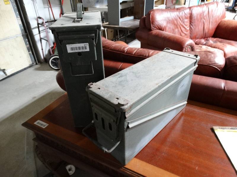 lot 277 image: 2 Military ammo cans