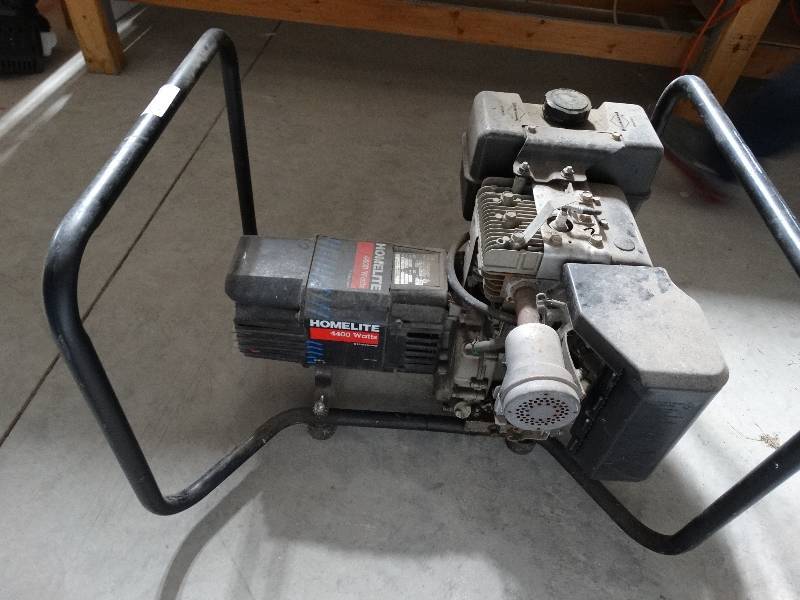 Homelite 4400 watt generator Wichita Auction Ict Warehouse Furniture