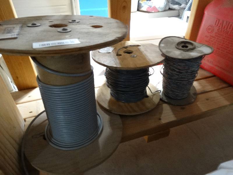lot 373 image: 3 partial rolls of various wire