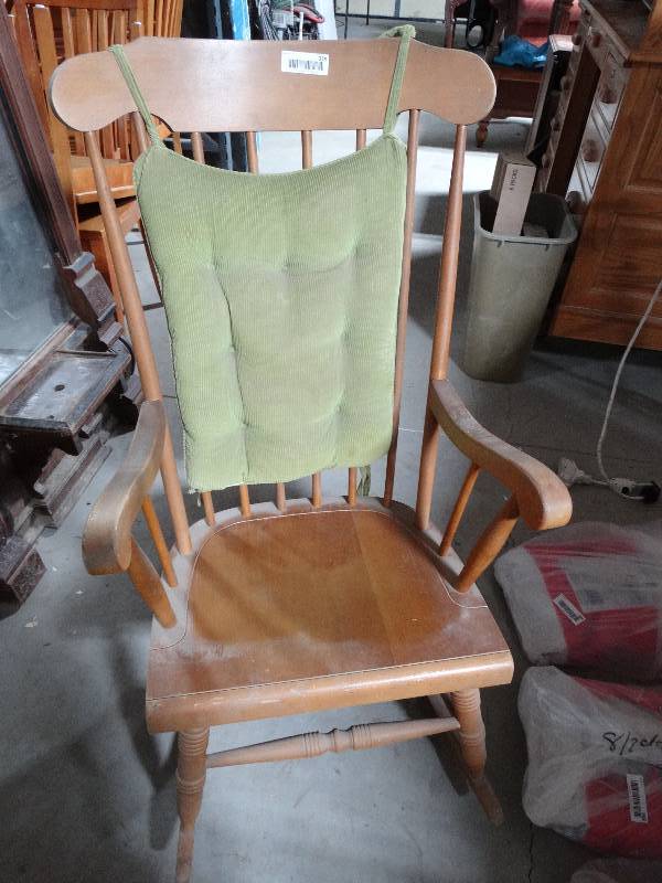 lot 378 image: Wood rocking chair