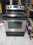 Whirlpool stainless steel electric range w/ glass top- Self cleaning