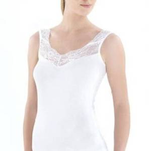 lot 9091 image: Two White Cami Tanks