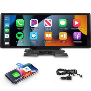 lot 1665 image: Podofo 10.26 Touchscreen Wireless Carplay Portable Car Stereo Android Auto, Car Play Navigation with Voice Control, Bluetooth Handsfree CallMusic, AUXFM Transmitter, Car Radio Receiver - Retail $88.29