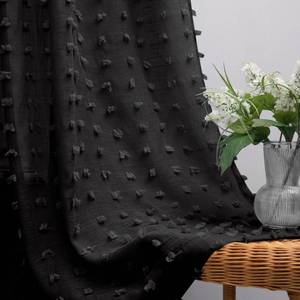 lot 92080 image: KOUFALL 2 Panels Boho Curtains 90 Inches Long for Living Room Bedroom Sage Green Decor Pom Pom Design Sheer Pattern Window Treatments Curtain with Back Tab Rod Pocket,52x90 in Length