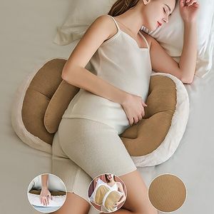 lot 92092 image: pobopobo Pregnancy Pillow for Sleeping,Comfortable Faux Fur Luxury Maternity Pillow Support for Pregnant Women, Pregnancy Pillows with Laundry Bag, Maternity Pillows for Hip Pain(Coffee)