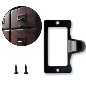 lot 92120 image: Rierdge 20 Pcs Antique Black Card Catalog Drawer Pulls, Vintage File Cabinet Pulls, Library Label Card Catalog Pulls for Office Furniture Cupboard Cabinet Drawer Box Case Hardware (Samll)