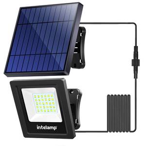 lot 92134 image: intelamp Solar Powered Lights Outdoor,4400mAh Solar Flood Lights Outdoor, Solar Security Light Dusk to Dawn Auto OnOff IP65 Waterproof for Wall Porch, Balcony, Yard, Garage Barn, Garden, Lawn