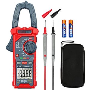 lot 92135 image: AstroAI Digital Clamp Meter Multimeter 4000 Counts Auto-ranging Amp Tester Measuring ACDC Voltage & Current, Resistance, Capacitance, Frequency, Continuity, Live Wire Test, NCV Detection
