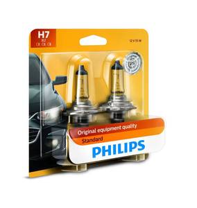 lot 92207 image: Philips automotive lighting H7 Standard Halogen Replacement Headlight Bulb, 2 Pack, white