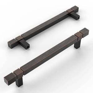 lot 92219 image: Amerdeco 10 Pack Oil Rubbed Bronze Kitchen Cabinet Pulls 5 Inch Hole Centers Cabinet Hardware Kitchen Handles for Cabinets Cupboard Handles Drawer Pulls T Bar ZH0021