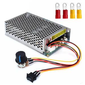 lot 92288 image: Industrial Grade PWM DC Motor Speed Controller, DC 10V-50V  Rated 60A Industrial Grade DC Brush Motor Controller with Fuse & CWCCW Switch & Potentiometer Knob