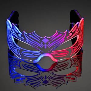 lot 92293 image: Oybete Light Up Glasses For Party LED Sunglasses For Adults Kids Futuristic Mask Multi Color Neon Sunglass Glow In Dark Festival Accessories(Classics Style)