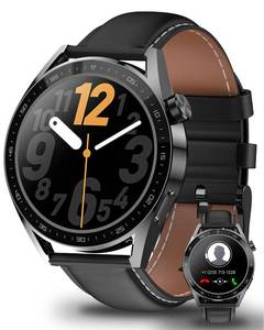 lot 92295 image: aigo Smart Watch for Men with Heart Rate Monitor, Fitness Tracking, Calorie Counter and Long Lasting Battery for iOS and Android Phones (Black)