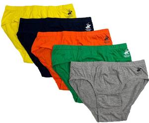lot 92315 image: Beverly Hills Polo Club Mens 5 Pack Low Rise Briefs, YlwNvyGnOrHgy, Large US