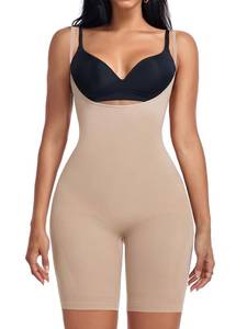 lot 92361 image: EUYZOU Tummy Control Shapewear for Women Fajas Bodysuit Underbust Full Body Shaper Shorts Seamless Butt Lifter, Skin XSS
