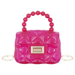 lot 92387 image: LEOMOSTE Little Girls Mini Jelly Purse Candy Color Transparent Small Crossbody Bag Cute Princess Handbags with Pearl Handle