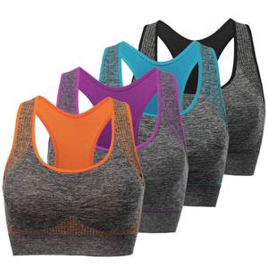 lot 92446 image: TOBWIZU Sports Bras for Women, Medium Support Yoga Gym Activewear Bras with Pocket