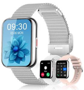 lot 92497 image: Smart Watches for Men Women, 1.81 Built-in Voice Assistant Fitness Tracker Watch with Bluetooth Calls, IP67 Waterproof, Heart Rate Sleep Monitor, 100 Sport Modes Smartwatch for Android iPhone